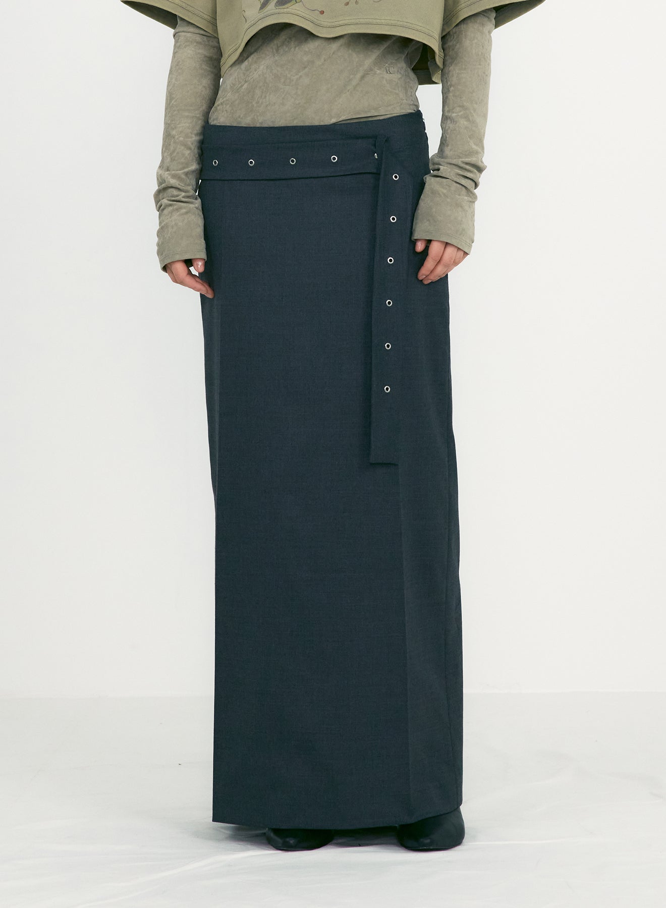 BELTED MAXI SKIRTS