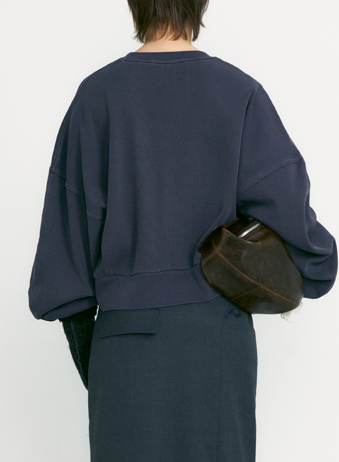 [UOU CUTE X LOW CLASSIC]WASHED ROCKSTAR CATSWEATSHIRT