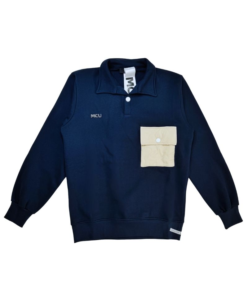 【MCU】 Polo (Felpa Polo, Dettagli Tasca Trapuntata)
