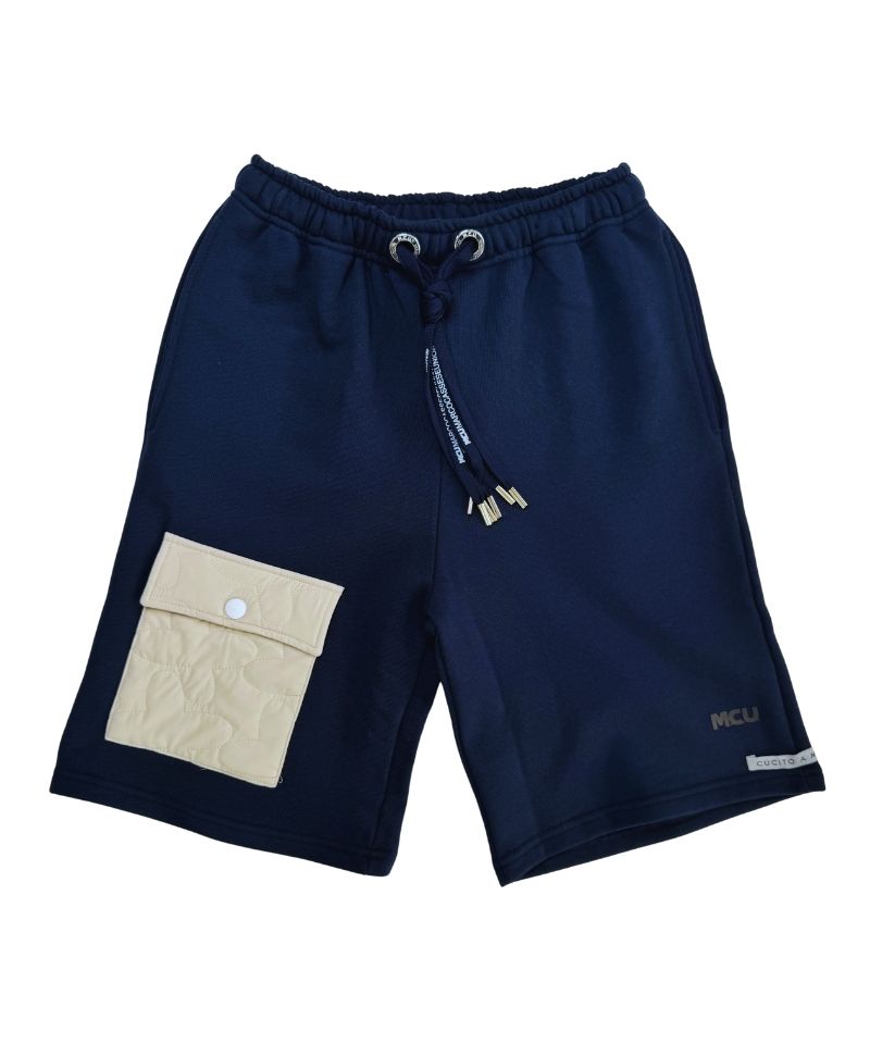 【MCU】 Short pants (Bermuda Felpa, Dettagli Tasca Trapuntata)