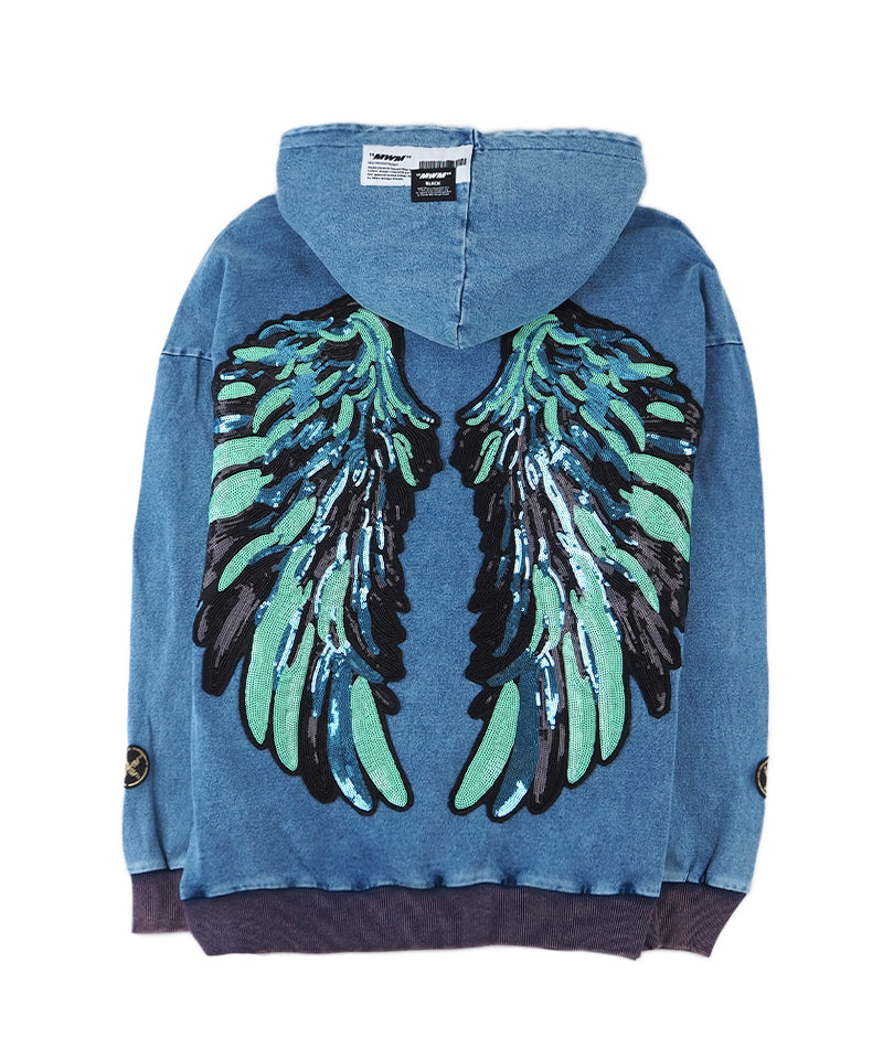 【MWM】WINGS CAPSULE HOODIE / Blue