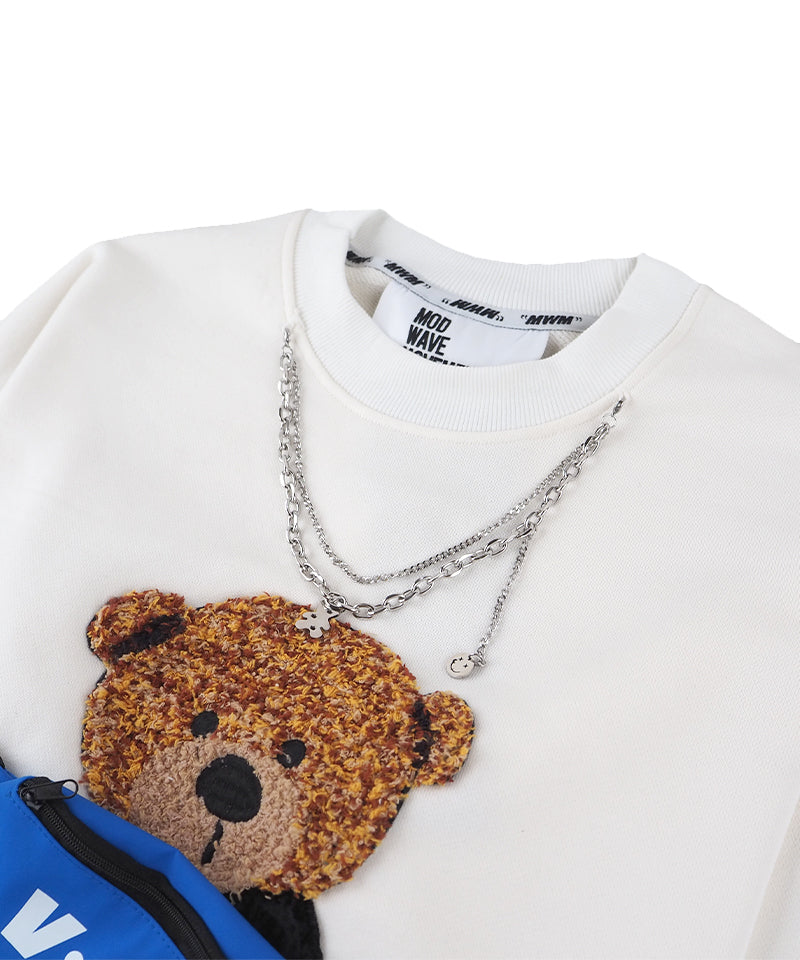 【MWM】TEDDY CAPSULE SWEATSHIRT / White