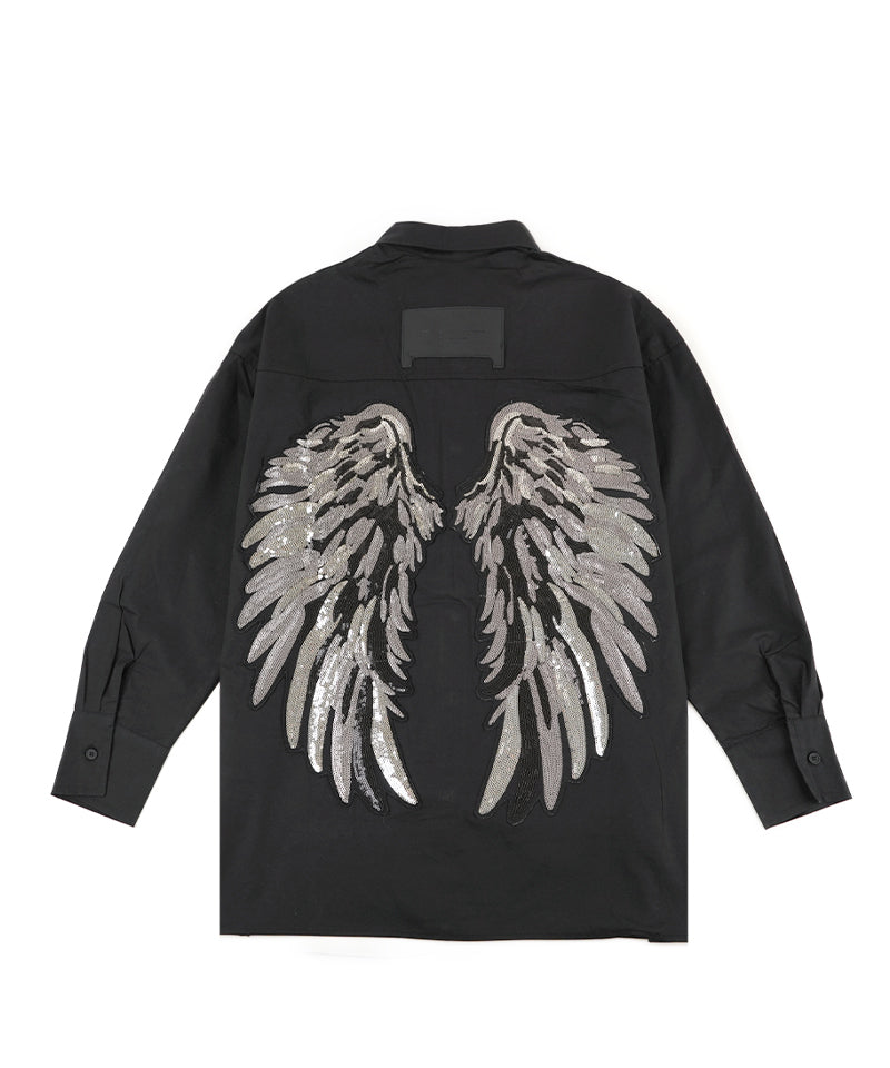 【MWM】WINGS SHIRT BLACK