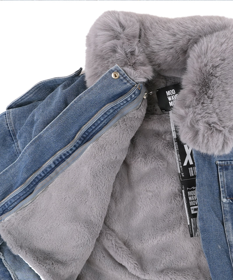 【MWM】TEDDY DENIM COAT