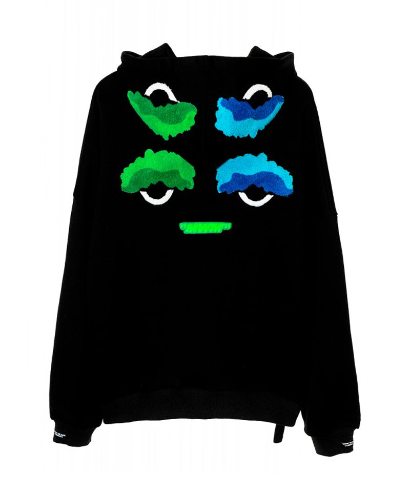 【MWM】HOODIE WITH EYES BLACK