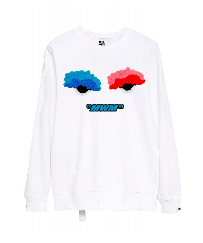 【MWM】SWEATSHIRT WITH EYES WHITE