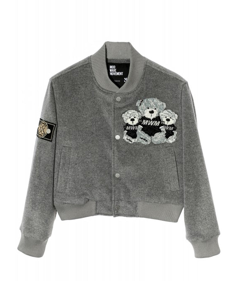 【MWM】TEDDY BOMBER JACKET GREY