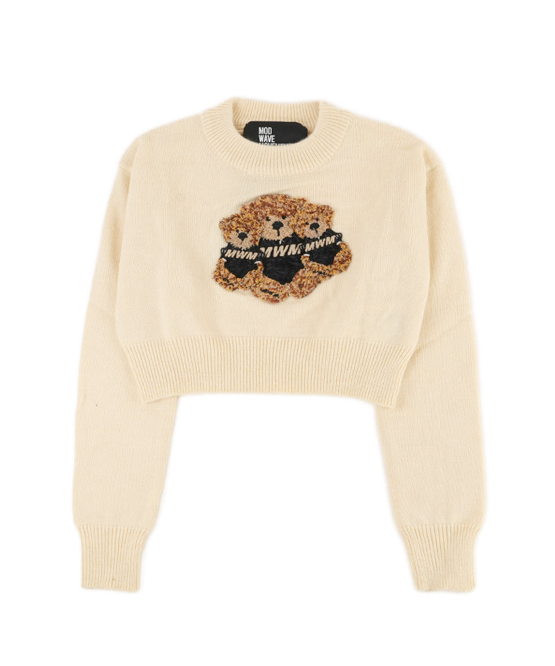 【MWM】TEDDY KNITWEAR BEIGE