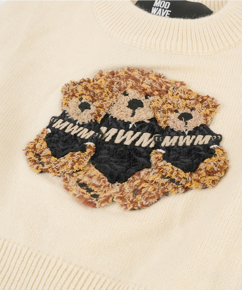 【MWM】TEDDY KNITWEAR BEIGE