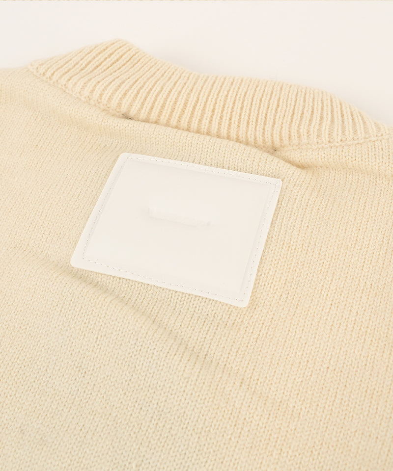 【MWM】TEDDY KNITWEAR BEIGE