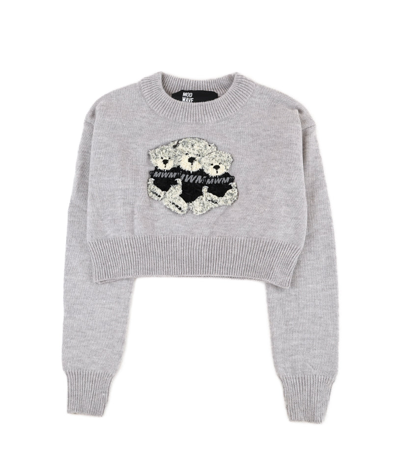 【MWM】TEDDY KNITWEAR GREY