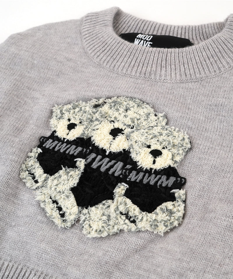 【MWM】TEDDY KNITWEAR GREY