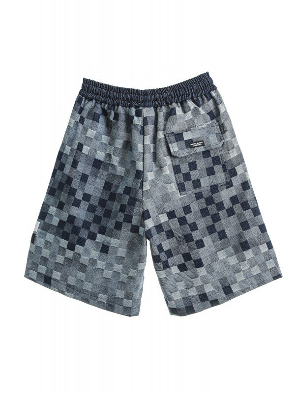 【MWM】CHECKED DENIM SHORTS