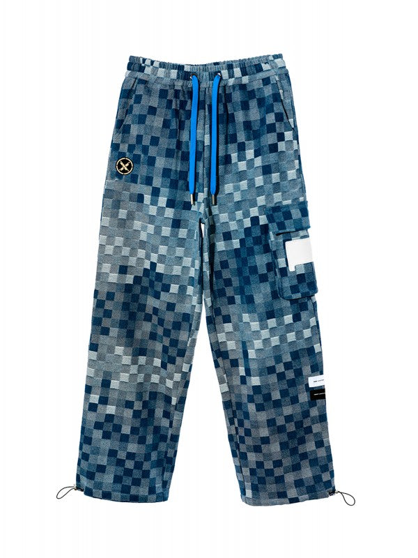 【MWM】CHECKED DENIM PANTS