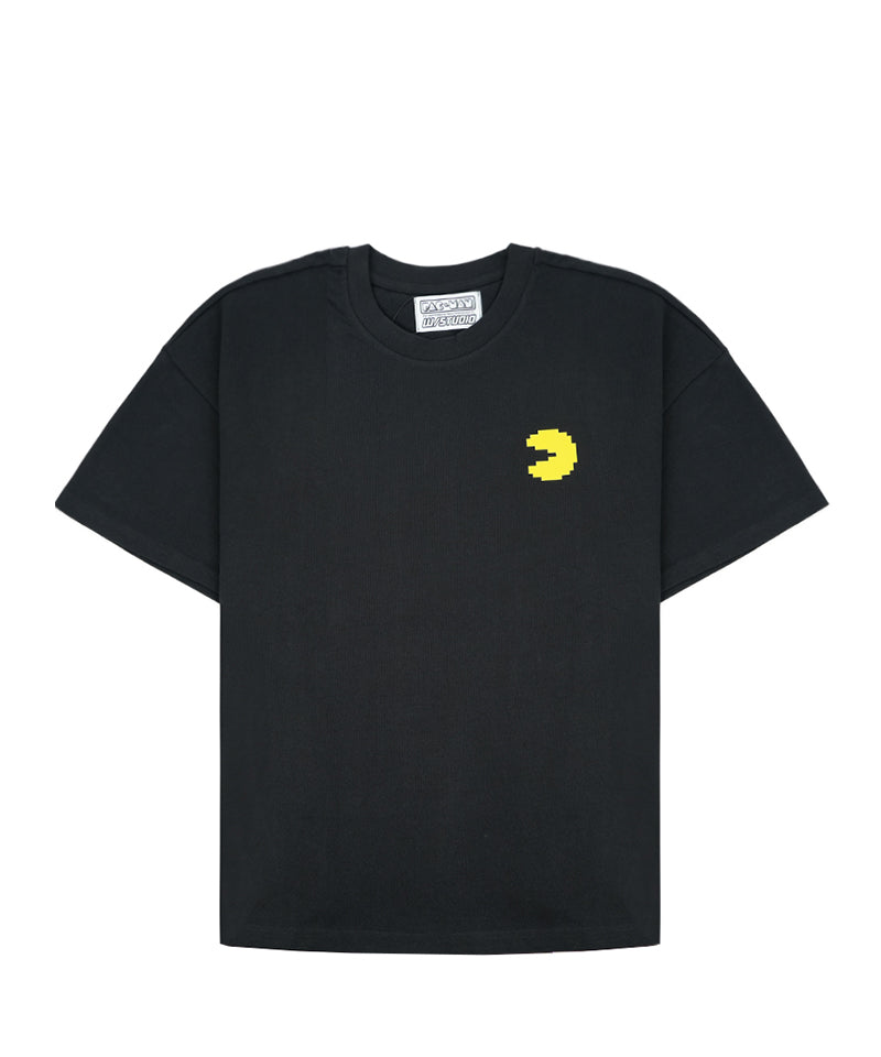 【W/STUDIO×PAC-MAN】Stage T-shirt / BLACK