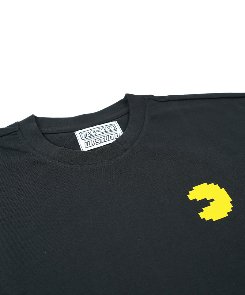 【W/STUDIO×PAC-MAN】Stage T-shirt / BLACK