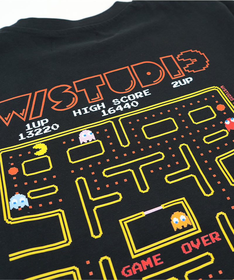 【W/STUDIO×PAC-MAN】Stage T-shirt / BLACK