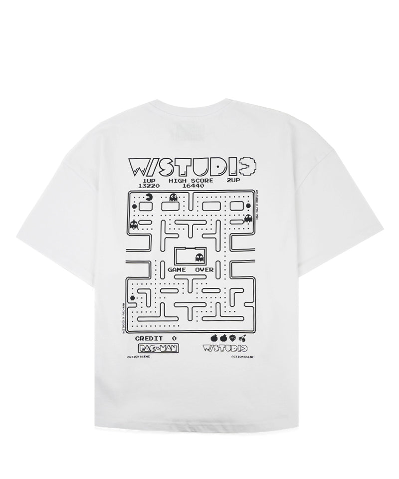 【W/STUDIO×PAC-MAN】Stage T-shirt / WHITE