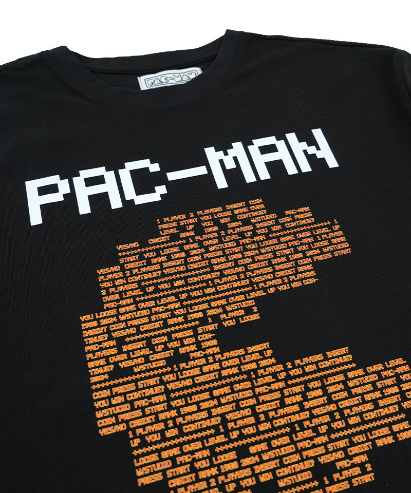 【W/STUDIO×PAC-MAN】HUNGRY T-shirt / BLACK