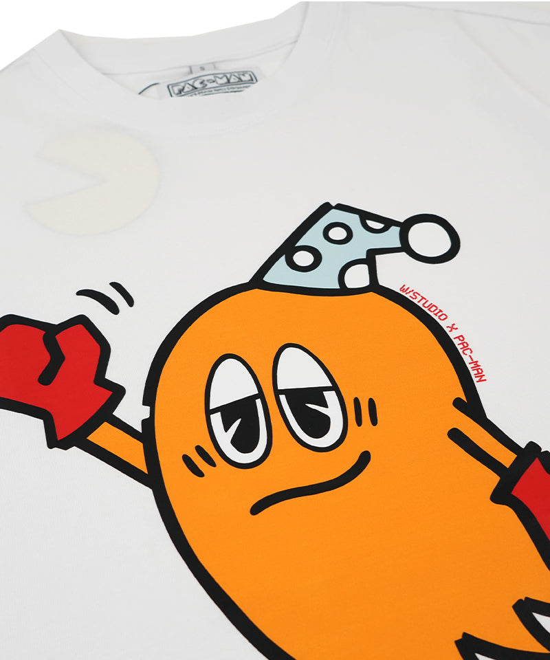 【W/STUDIO×PAC-MAN】CLYDE T-shirt / WHITE