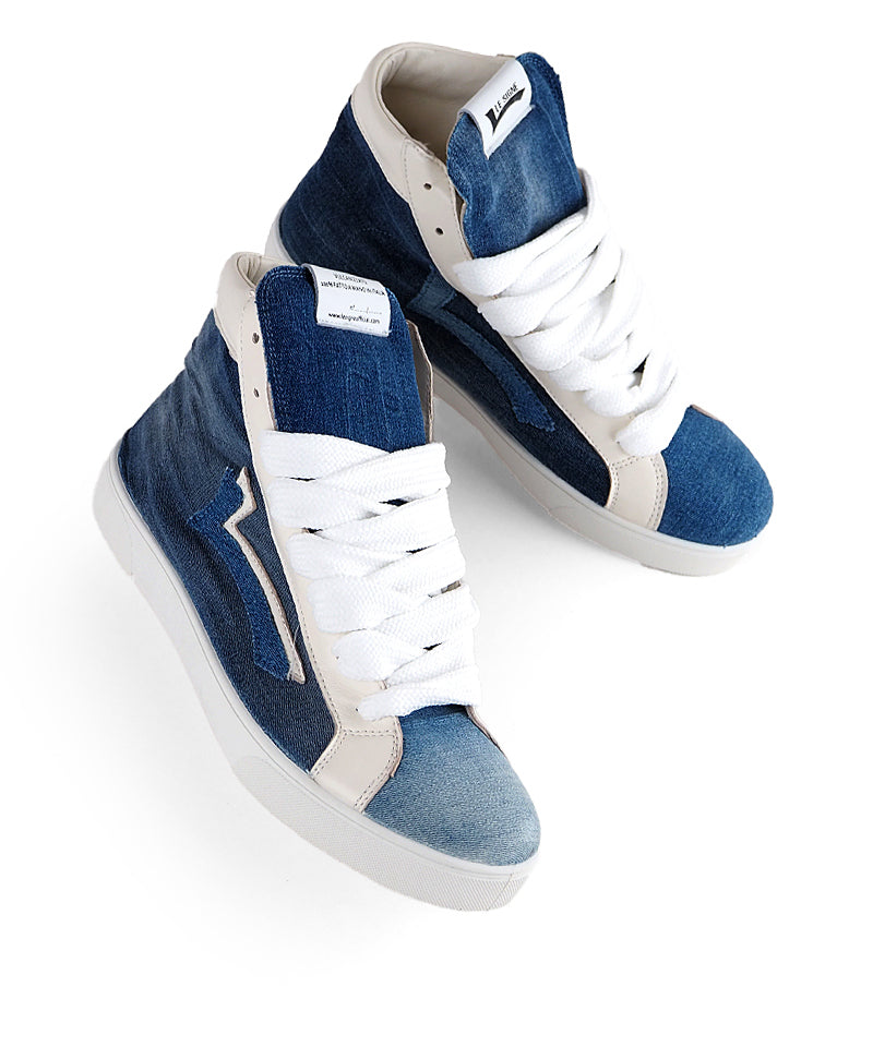 【LE SIGNE】Denim High-cut Sneakers