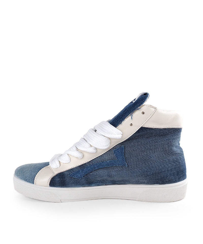 【LE SIGNE】Denim High-cut Sneakers