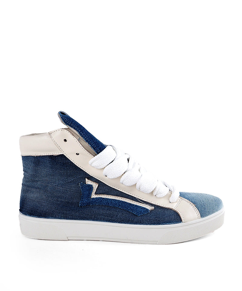 【LE SIGNE】Denim High-cut Sneakers