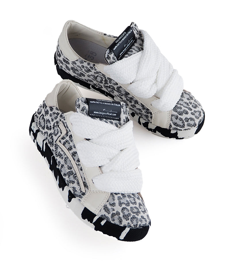 【LE SIGNE】Wide Shoelace Spotted Sneakers（Women’s）