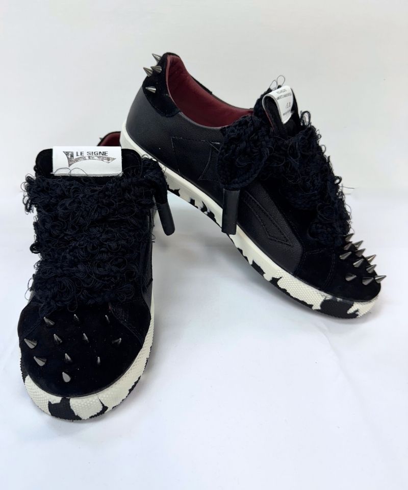 【LE SIGNE】ROCK STAR Low-sole Black sneaker