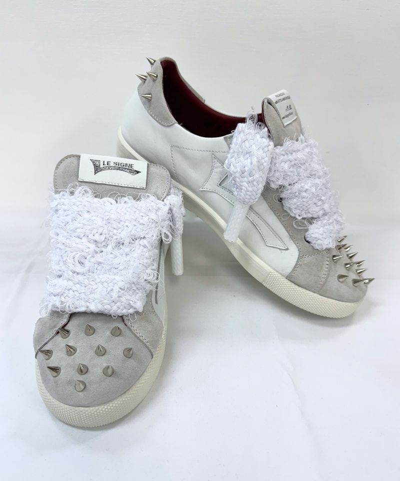 【LE SIGNE】ROCK STAR Low-sole White sneaker