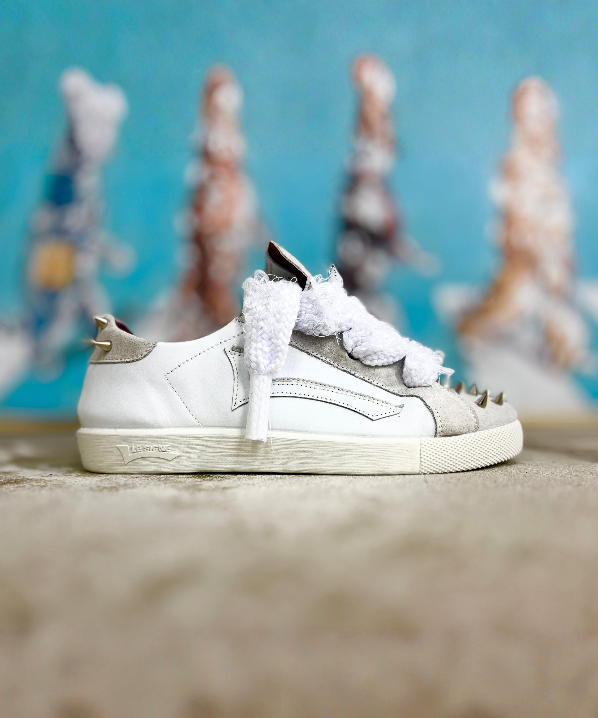 【LE SIGNE】ROCK STAR Low-sole White sneaker