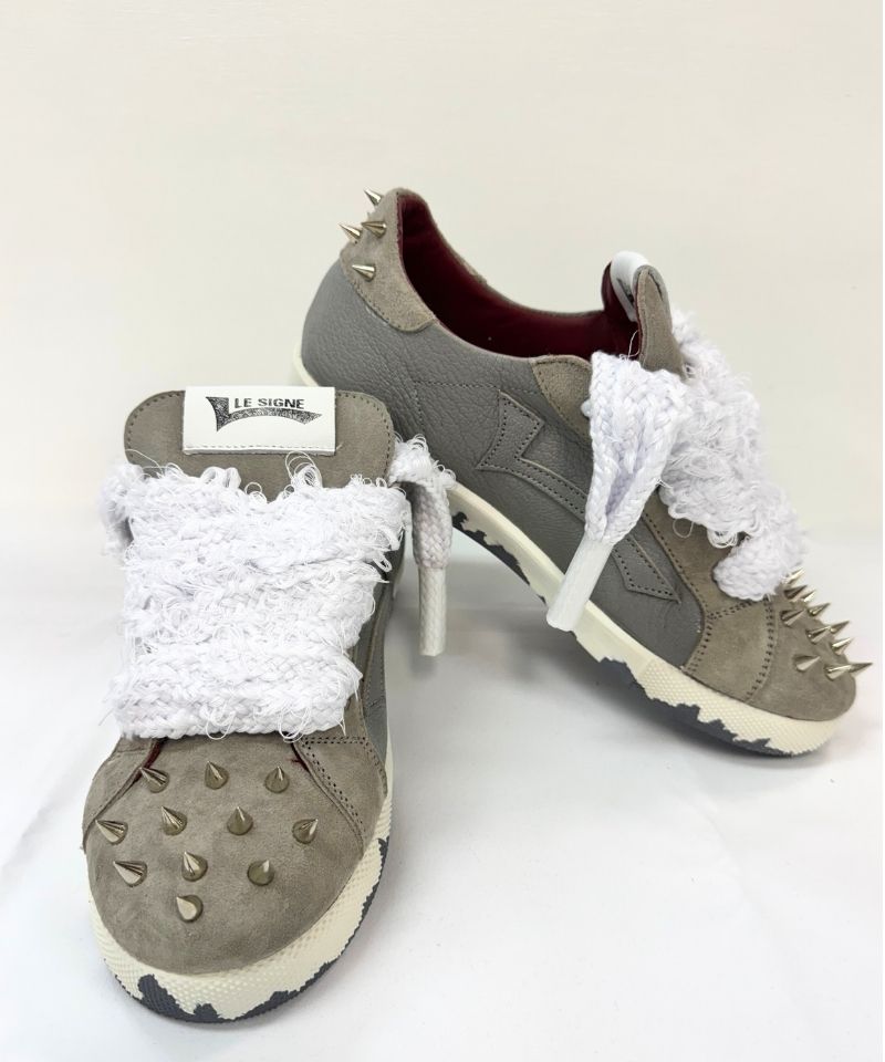 【LE SIGNE】ROCK STAR Low-sole Gray sneaker
