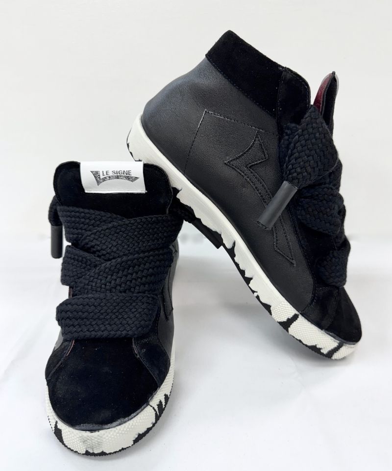 【LE SIGNE】CLASSIC High-sole Black sneaker