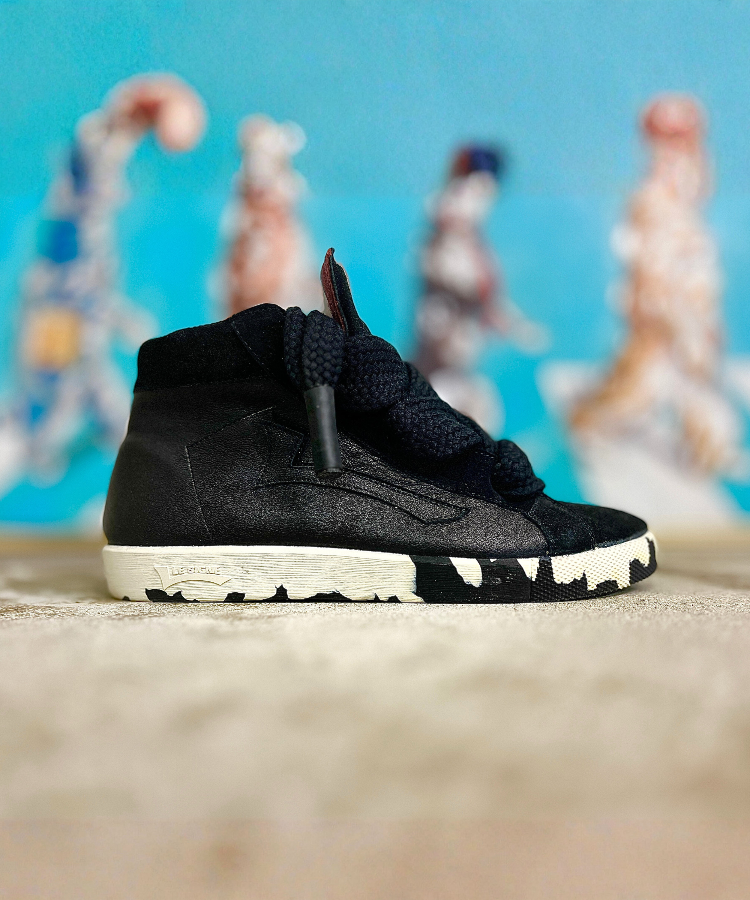 【LE SIGNE】CLASSIC High-sole Black sneaker