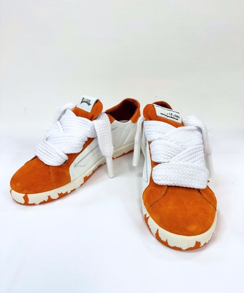 【LE SIGNE】CLASSIC Low-sole White&Orange sneaker
